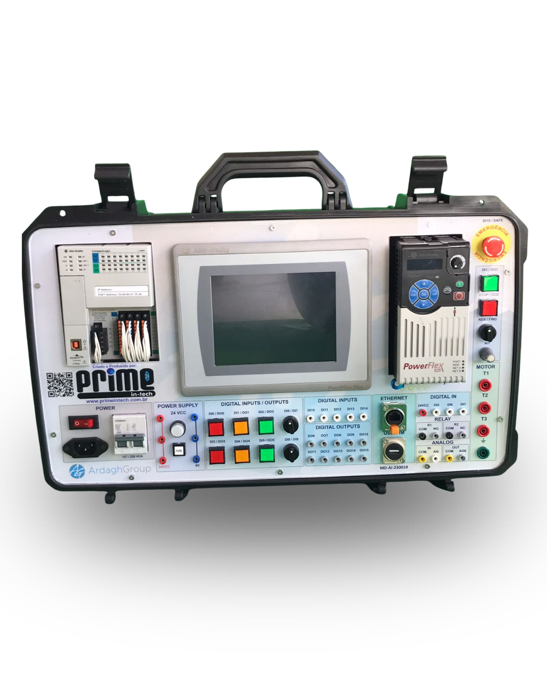 Kit Didático MD-AI-2301R PLC + IHM + Inversor