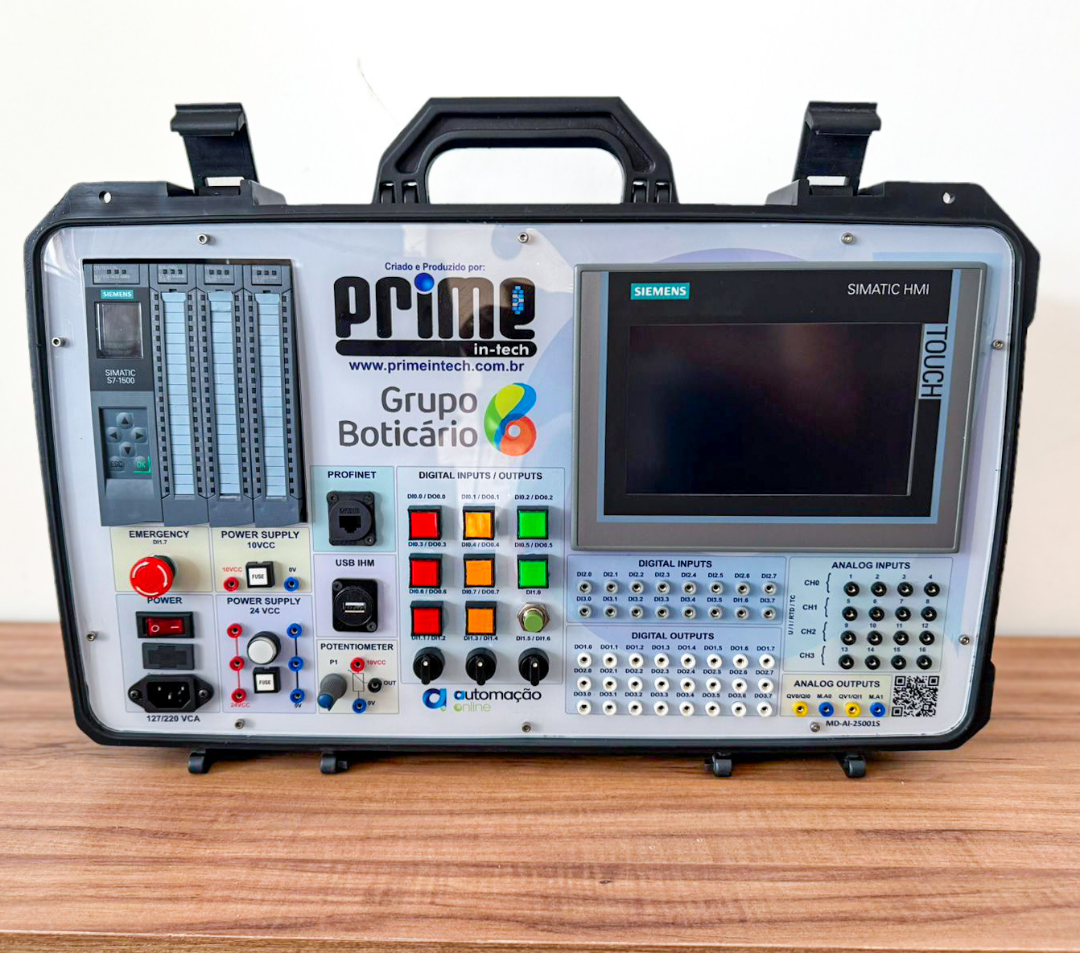 Kit Didático MD-AI-25001S PLC S7-1500 + IHM