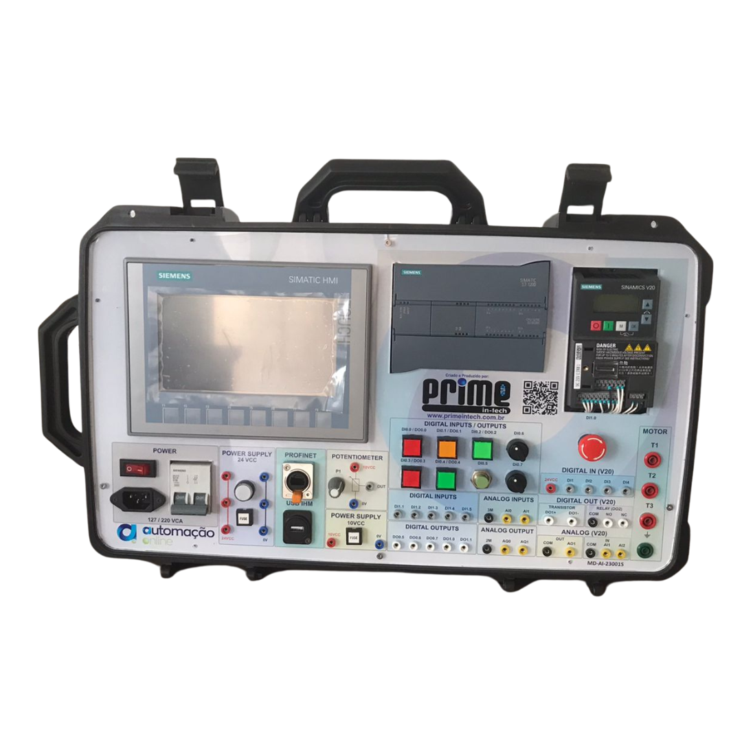 Kit Didático MD-AI-23001S PLC Siemens S7-1200 + IHM + V20
