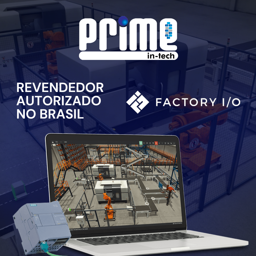 A Prime In-Tech é Revendedor Oficial do Factory I/O no Brasil